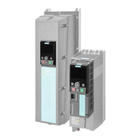 SIEMENS SINAMICS G120 BETRIEBSANLEITUNG Pdf-Herunterladen | ManualsLib