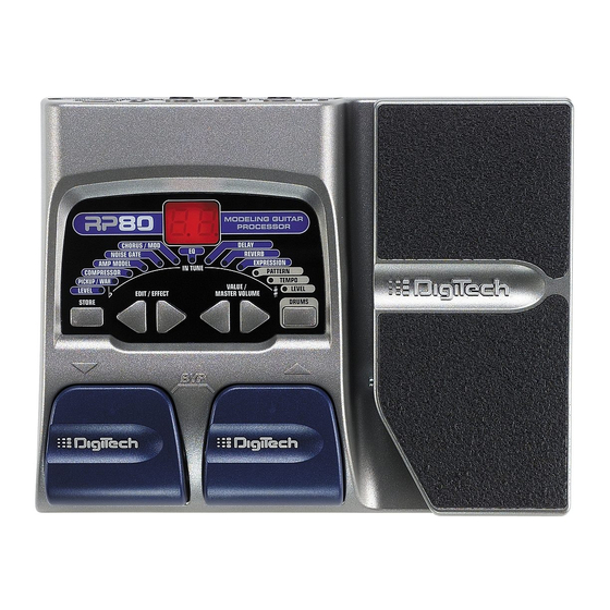 DigiTech RP80 Bedienungsanleitung