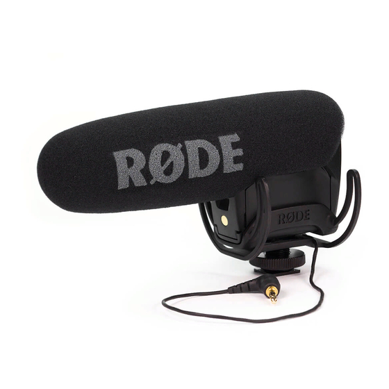 RODE Microphones VideoMic Pro Bedienungsanleitung