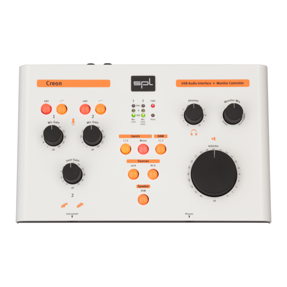 SPL Creon Quickstart-Anleitung
