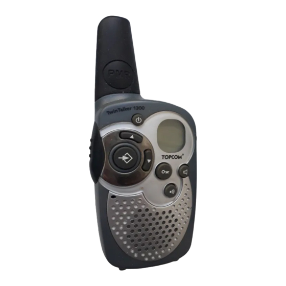 Topcom Twintalker 1300 DUO PACK Bedienungsanleitung