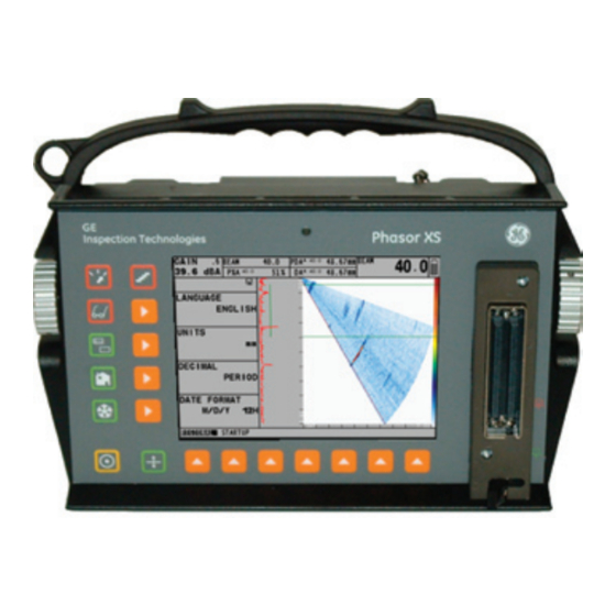 GE Phasor XS Kurzanleitung