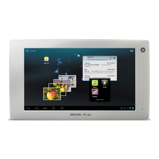 Archos ARNOVA 7H G3 Handbuch