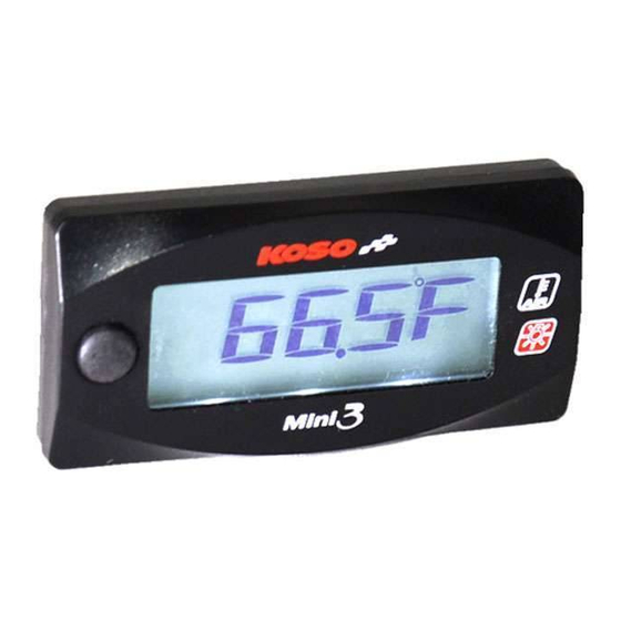 Koso Mini 3 Anleitung