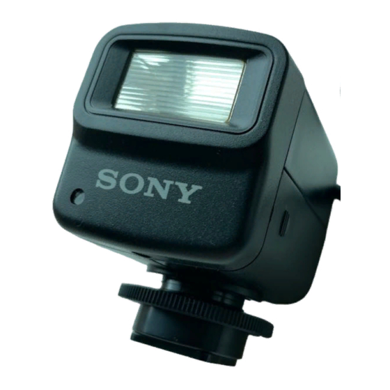Sony HVL-F10 Bedienungsanleitung