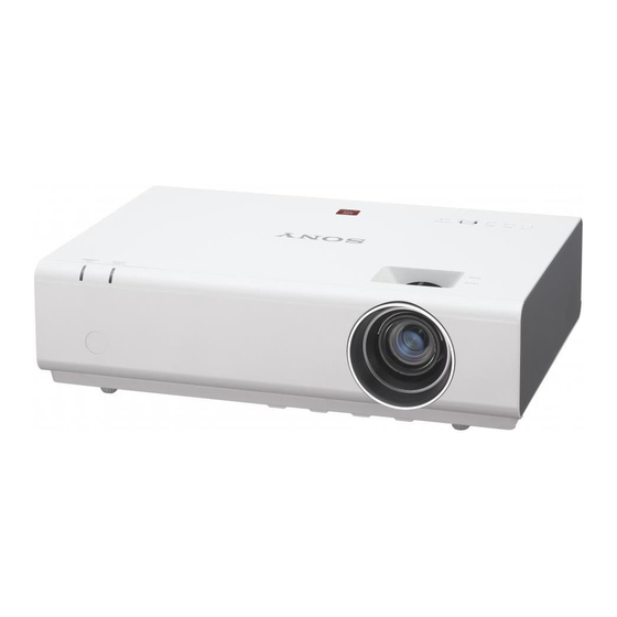 Sony VPL-EW276 Kurzreferenz