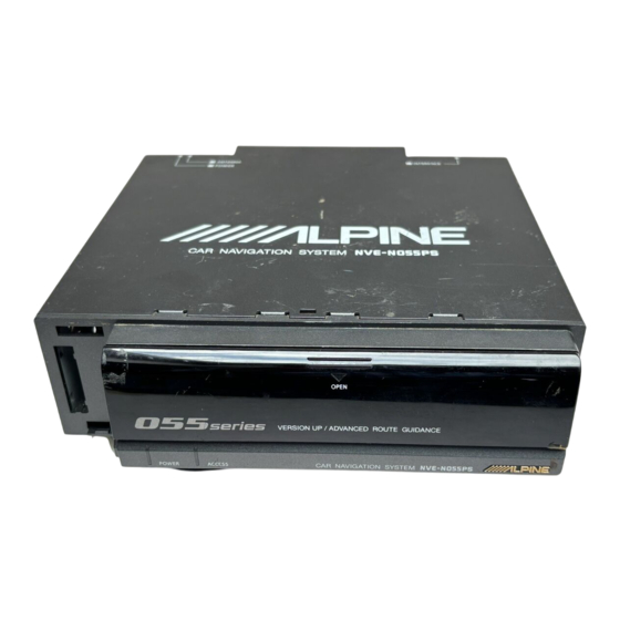 Alpine NVE-N055PS Bedienungsanleitung
