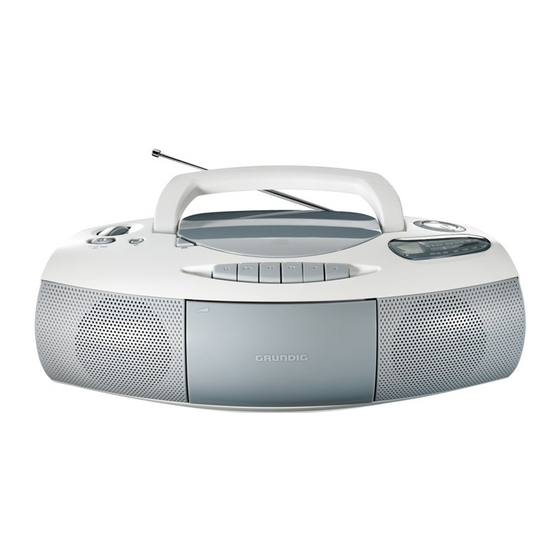 Grundig RRCD 1200 Bedienungsanleitungen