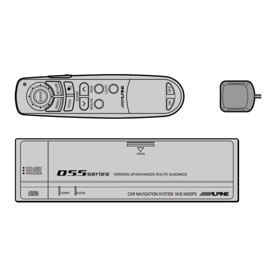 Alpine NVE-N055PS Bedienungsanleitung