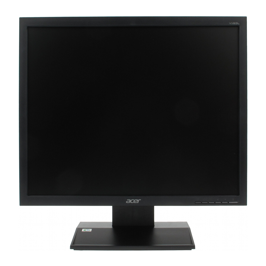 Acer V193L Kurzanleitung