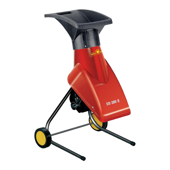 Wolf Garten SD 200 E Gebrauchsanweisung