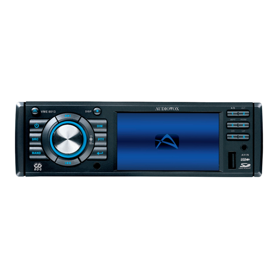 Audiovox Multimedia-Receiver VME 8013 Handbuch