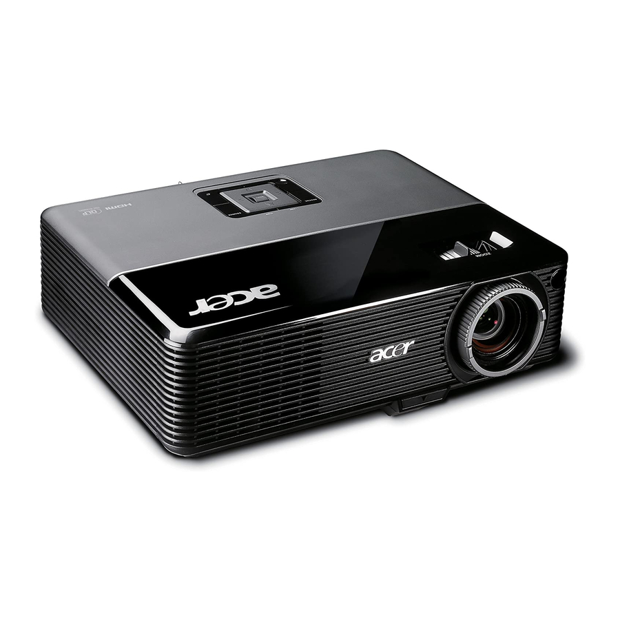 Acer P1166 Benutzerhandbuch
