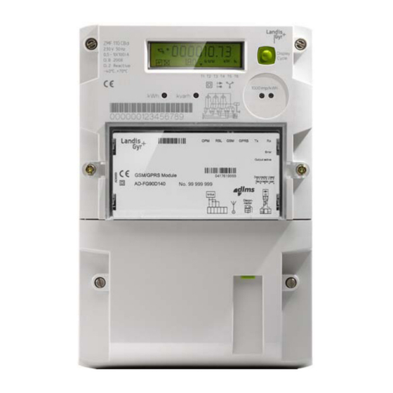 Landis+Gyr ZMF100 Bedienungsanleitung