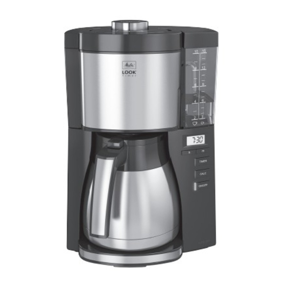Melitta LOOK Therm Timer Gebrauchsanleitung