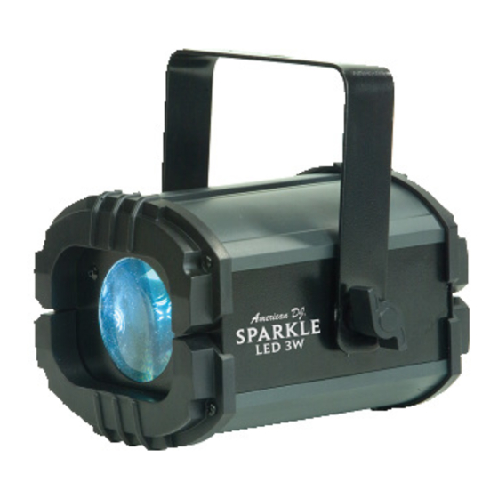 ADJ Sparkle LED 3W Bedienungsanleitung