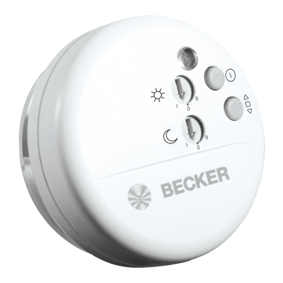 Becker Centronic SensorControl SC431-II Montage- Und Betriebsanleitung