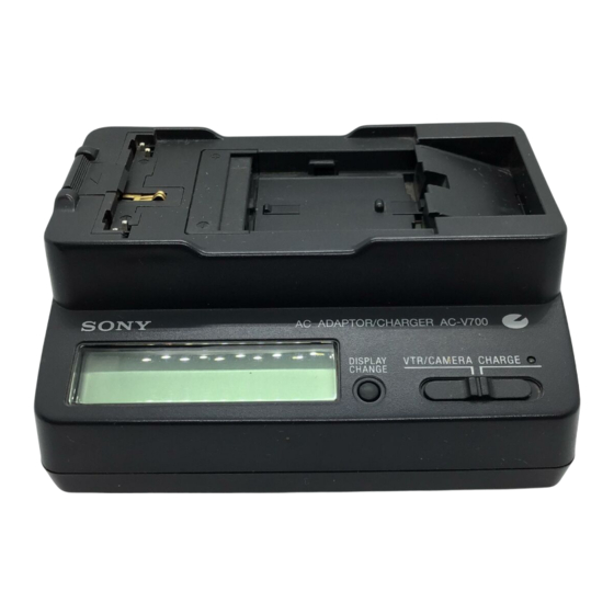 Sony AC-V700A Bedienungsanleitung