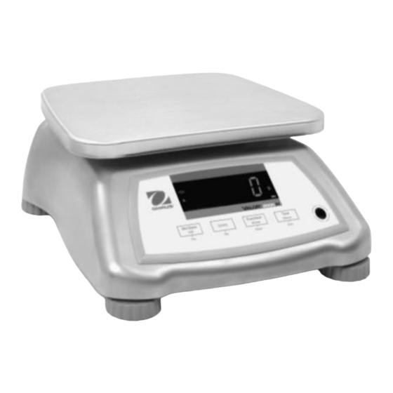 OHAUS Valor 2000W Serie Bedienungsanleitung