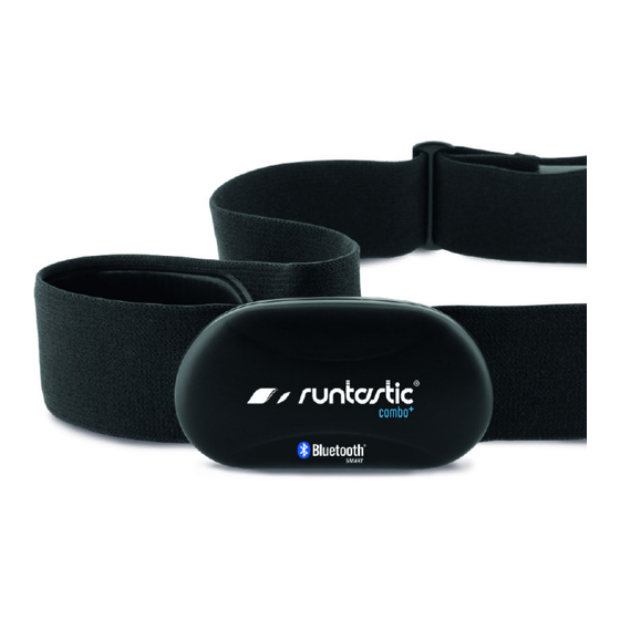Runtastic BLUETOOTH SMART COMBO HEART RATE MONITOR Bedienungsanleitung