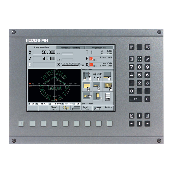 HEIDENHAIN MANUALplus 4110 Betriebsanleitung