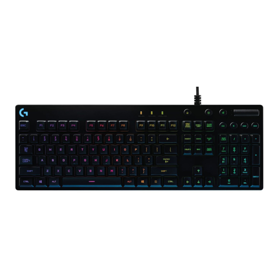 Logitech G G810 Orion Spectrum Installationsanleitung