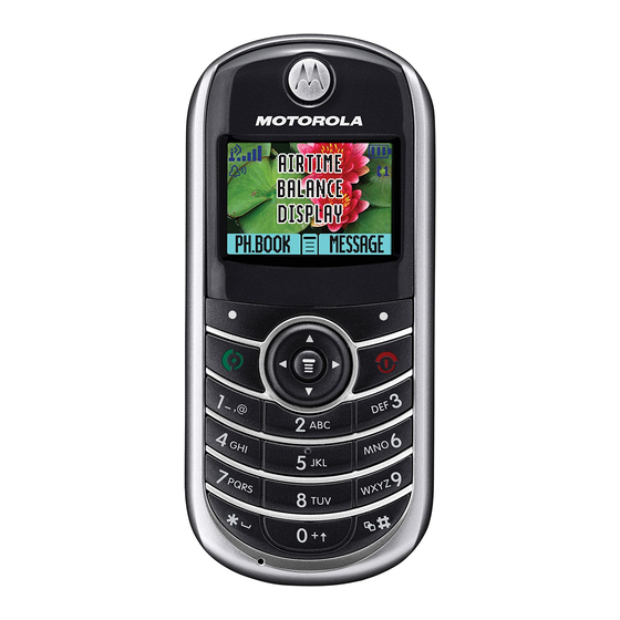 Motorola C139 Bedienungsanleitung