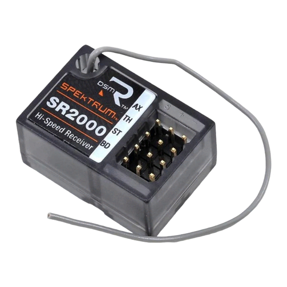 Spektrum SR2000 Bedienungsanleitung
