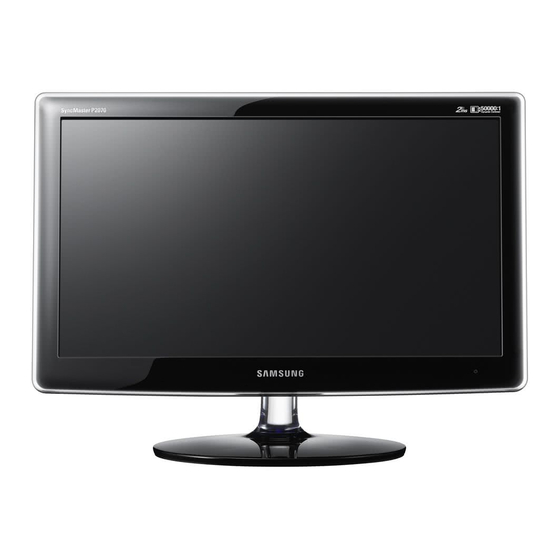 Samsung SyncMaster P2070 Benutzerhandbuch