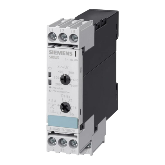 Siemens 3UG4513 Betriebsanleitung