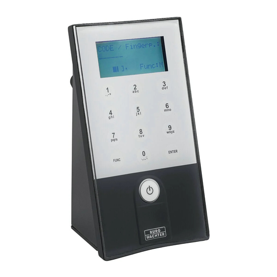 BURG WÄCHTER secuENTRY easy PINCODE Bedienungsanleitung
