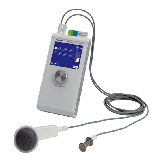 Physiomed DEEP OSCILLATION Handbuch