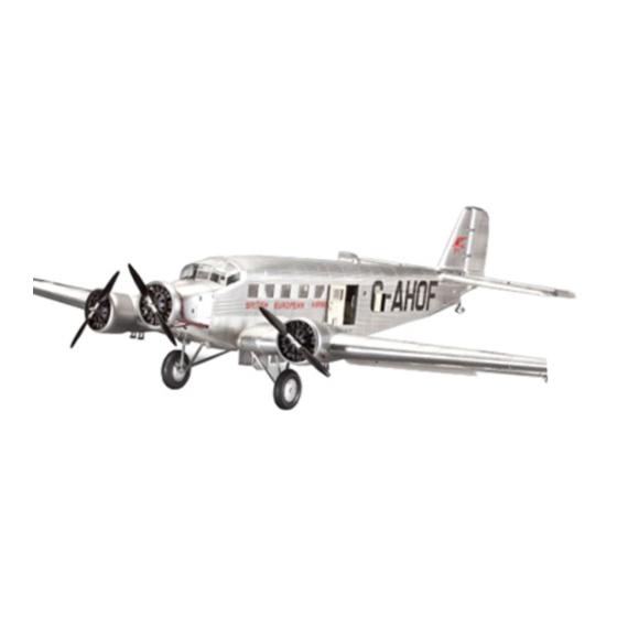 REVELL Junkers Ju52 / 3m Bedienungsanleitung
