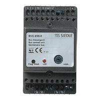Sss Siedle BSG 650-02 Programmieranleitung