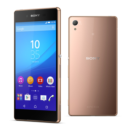 Sony Xperia Z3+ Dual Bedienungsanleitung