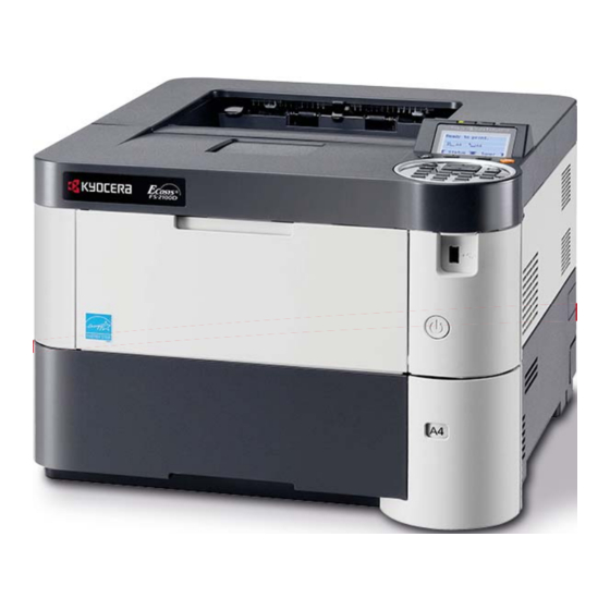 Ecosys Kyocera FS-2100D Bedienungsanleitung