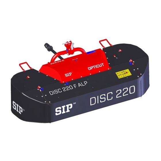 SIP OPTICUT DISC 220 F ALP Betriebsanleitung