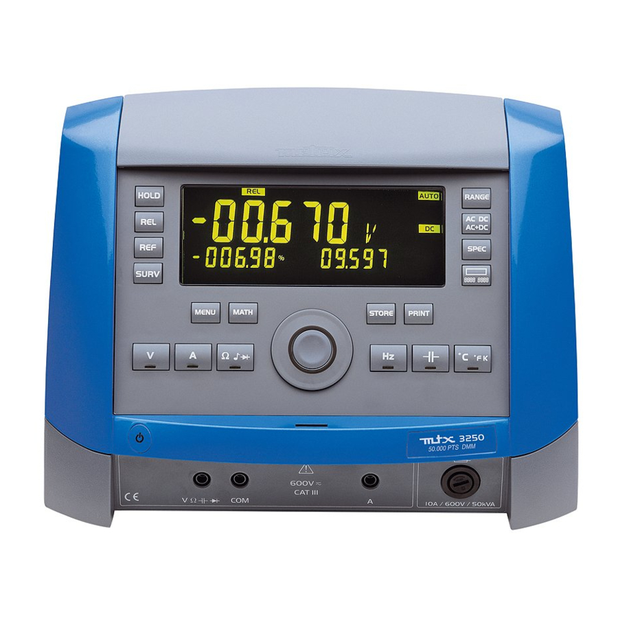 Metrix mtx3250 Bedienungsanleitung