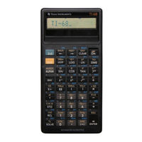 Texas Instruments TI-68 Handbuch