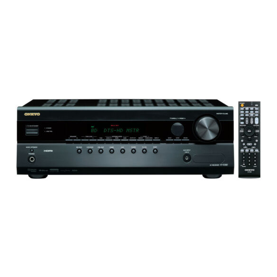 Onkyo HT-R380 Handbücher