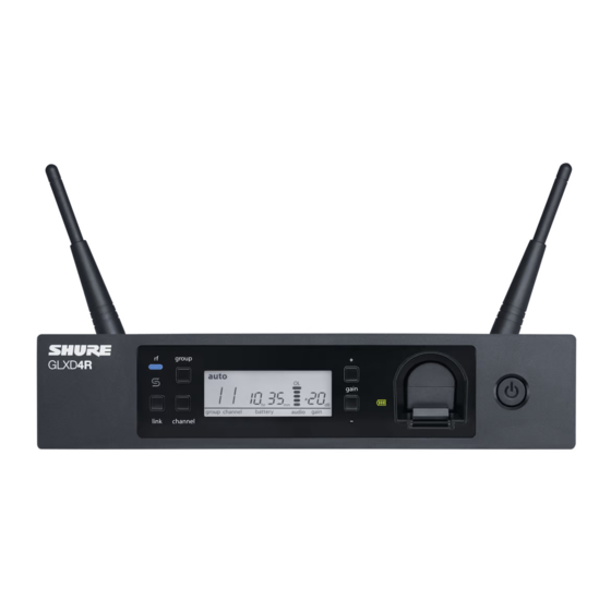 Shure GLXD4R Bedienungsanleitung