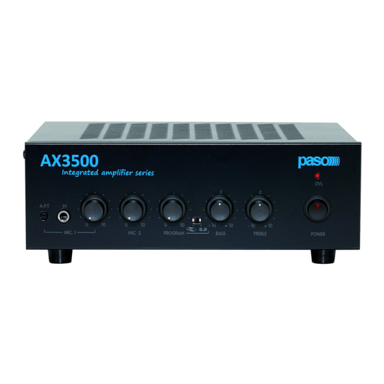 Paso AX3504 Gebrauchsanleitung