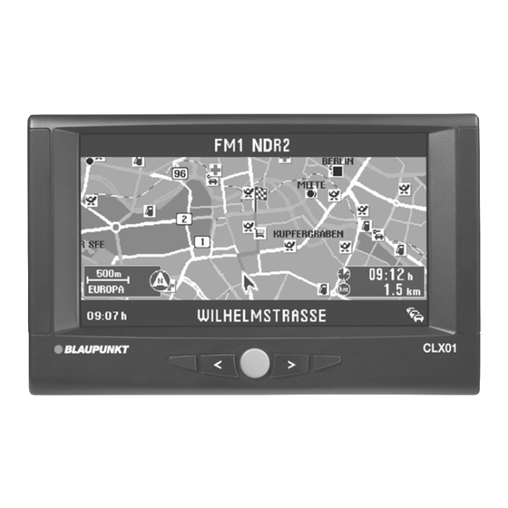 Blaupunkt CLX 01 NTSC Handbuch