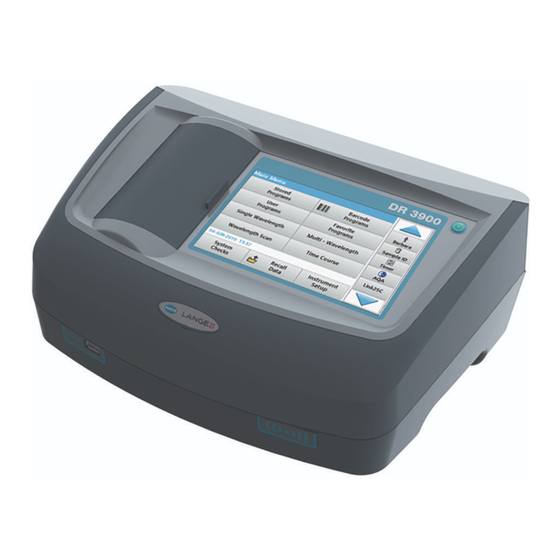 HACH DR 3900 BEDIENUNGSANLEITUNG PdfHerunterladen ManualsLib