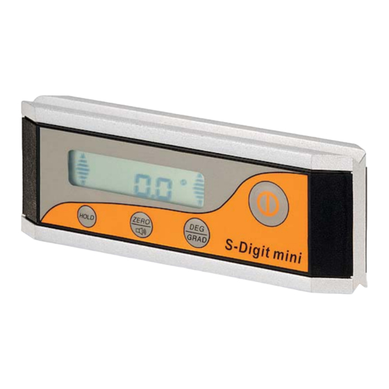 WBH S-DIGIT MINI Bedienungsanleitung