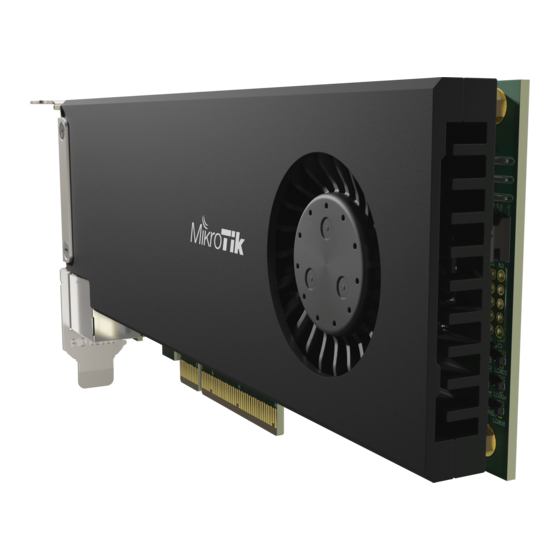 MikroTik CCR2004-1G-2XS-PCIe Kurzanleitung