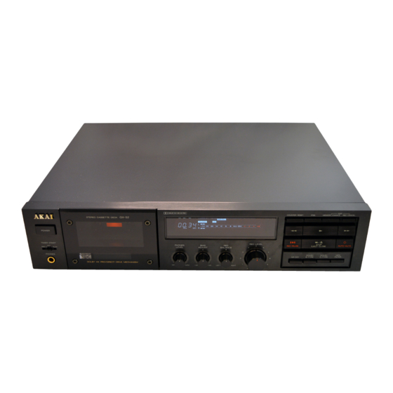 Akai GX-52 Bedienungsanleitung