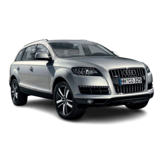 Audi Q7 Kurzanleitung