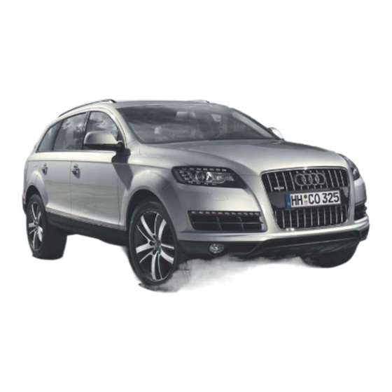 Audi Q7 Kurzanleitung