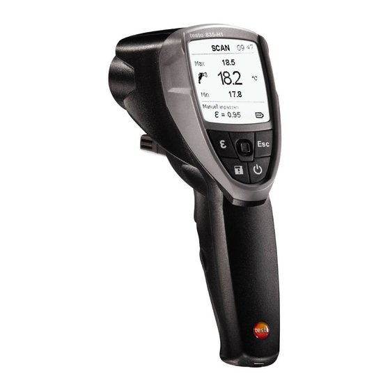 testo 835-H1 Bedienungsanleitung